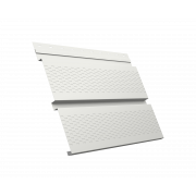 Софит металлический Квадро Брус с перфорацией 0,45 Drap TX с пленкой RAL 9003 сигнальный белый