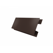 Планка H-образная стыковочная сложная 0,45 Drap TwinColor RAL 8017 шоколад (3м)