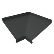 Угол отлива внутренний 150 0,5 Satin с пленкой RAL 7016 антрацитово-серый