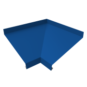 Угол отлива внутренний 100 0,4 PE с пленкой RAL 5005 сигнальный синий