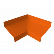 Угол отлива внутренний 70 0,45 PE с пленкой RAL 2004 оранжевый