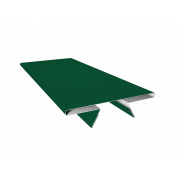 Планка стыковочная составная верхняя 0,5 Satin с пленкой RAL 6005 зеленый мох (2м)