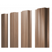 Штакетник П-образный A с прямым резом 0,45 Print Elite Honey Wood TwinColor