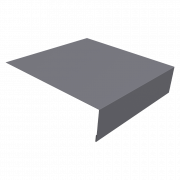 Планка околооконная простая 200х50 0,5 Satin с пленкой RAL 7004 сигнальный серый (3м)