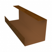 Планка угла внутреннего составная нижняя 0,45 Print Elite Golden Wood TwinColor (2м)