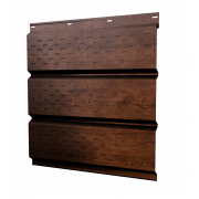 Софит металлический полная перфорация 0,45 Print Premium с пленкой Cherry Wood Fresh TwinColor