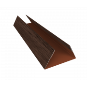 Планка стыковочная составная нижняя 0,45 Print Premium Antique Wood TwinColor (3м)