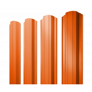 Штакетник Прямоугольный фигурный 0,45 PE RAL 2004 оранжевый