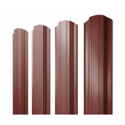 Штакетник Прямоугольный фигурный 0,5 Satin RAL 3009 оксидно-красный