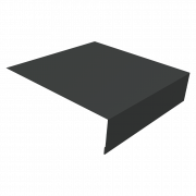 Планка околооконная простая 200х50 0,45 PE-Double с пленкой RAL 7016 антрацитово-серый (3м)