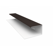 Планка П-образная завершающая сложная (КД) 0,45 Drap RR 32 темно-коричневый (2м)