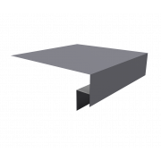 Планка околооконная сложная 200х50х18 (j-фаска) 0,5 Satin с пленкой RAL 7004 сигнальный серый (3м)