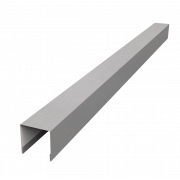 Планка вертикальная лицевая для горизонтального монтажа штакетника 0,45 Print Elite Milky Wood TwinColor (2м)