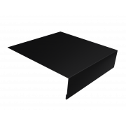 Планка околооконная простая 200х50 0,5 PurLite Matt RAL 9005 черный (3м)