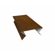 Планка угла внешнего составная нижняя 0,45 Print-Double Elite Golden Wood (3м)