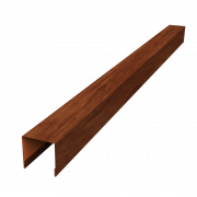 Планка вертикальная лицевая для горизонтального монтажа штакетника 0,45 Print Elite Rowan TwinColor (2,5м)