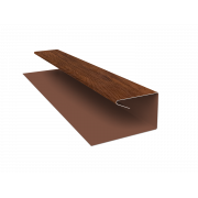 Планка П-образная завершающая сложная (КД) 0,45 Print Premium Golden Wood Fresh TwinColor (3м)