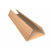 Планка стыковочная составная нижняя 0,45 Print Elite Honey Wood TwinColor (2м)