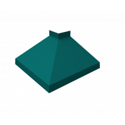 Угол отлива внешний 100 0,45 PE с пленкой RAL 5021 водная синь