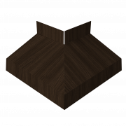 Угол отлива внешний 70 0,45 Print Elite с пленкой Coffee Wood TwinColor