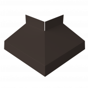 Угол отлива внешний 50 0,5 Satin с пленкой RR 32 темно-коричневый