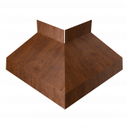 Угол отлива внешний 50 0,45 Print Premium с пленкой Golden Wood Fresh TwinColor