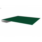 Планка завершающая 0,5 Satin с пленкой RAL 6005 зеленый мох (2м)