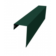 Планка торцевая фасадная фальц 65мм 0,5 Satin Matt RAL 6005 зеленый мох (2м)