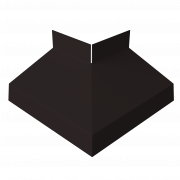 Угол отлива внешний 70 0,5 Satin с пленкой RAL 9005 черный