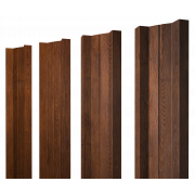 Штакетник М-образный А с прямым резом 0,4 Print Premium Golden Wood Fresh TwinColor