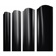 Штакетник Круглый фигурный 0,5 PurPro RAL 9005 черный