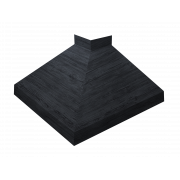 Угол отлива внешний 150 0,45 Print Premium с пленкой Grey Wood TwinColor