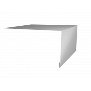 Планка околооконная простая 250х75 0,45 PE с пленкой RAL 9003 сигнальный белый (2м)