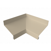 Угол отлива внутренний 70 0,45 Drap TX с пленкой RAL 1015 светлая слоновая кость