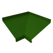 Угол отлива внутренний 150 0,45 PE с пленкой RAL 6002 лиственно-зеленый