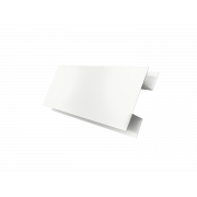 Планка H-образная Экобрус 0,4 PE с пленкой RAL 9003 сигнальный белый (3м)