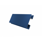 Планка H-образная стыковочная сложная 0,45 PE с пленкой RAL 5005 сигнальный синий (2м)