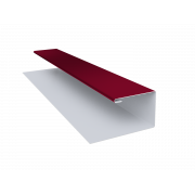 Планка П-образная (Блок-хаус, Экобрус) Grand Line 0,45 PE с пленкой RAL 3003 рубиново-красный (3м)