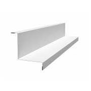 Угол внутренний простой фальц 0,45 Drap с пленкой RAL 9003 сигнальный белый (3м)