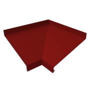 Угол отлива внутренний 150 0,5 Satin с пленкой RAL 3011 коричнево-красный