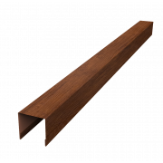 Планка вертикальная лицевая для горизонтального монтажа штакетника 0,45 Print Premium Golden Wood Fresh TwinColor (1,8м)