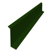 Планка примыкания в штробу 60 0,45 PE с пленкой RAL 6002 лиственно-зеленый (3м)
