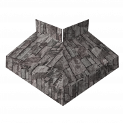 Угол отлива внешний 70 0,45 Print Elite с пленкой Fine Stone TwinColor