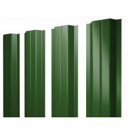 Штакетник П-образный A с прямым резом 0,45 PE RAL 6002 лиственно-зеленый