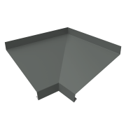 Угол отлива внутренний 100 0,45 PE с пленкой RAL 7005 мышино-серый