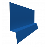 Планка начальная фальц 0,5 Satin с пленкой RAL 5005 сигнальный синий (3м)