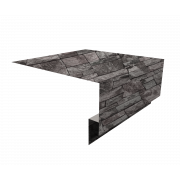 Планка околооконная сложная 200х75х18 (j-фаска) 0,45 Print Elite Fine Stone TwinColor (2м)