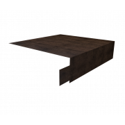 Планка околооконная сложная (Блок-хаус, Экобрус) Grand Line 250х50х25 0,45 Print-Double Premium Antique Wood (2м)