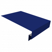 Планка околооконная сложная 250х50х18 (j-фаска) 0,45 PE с пленкой RAL 5002 ультрамариново-синий (3м)