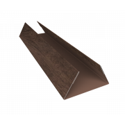 Планка стыковочная составная нижняя 0,45 Print Elite Antique Wood TwinColor (2м)